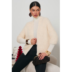 KRÓTKI KARDIGAN Z RĘKAWEM 3/4
