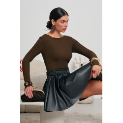 PRĄŻKOWANA BLUZKA Z ELASTYCZNEJ DZIANINY