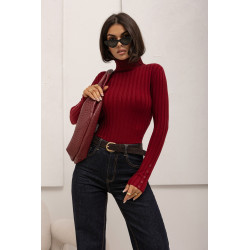 PRĄŻKOWANY GOLF Z GUZIKAMI NA RĘKAWACH