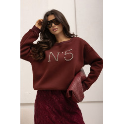 OVERSIZOWA BLUZA Z KRYSZTAŁKAMI