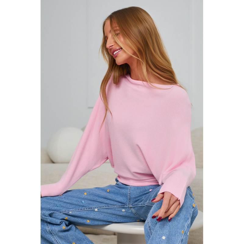 OVERSIZOWY SWETER Z RĘKAWEM BATWING