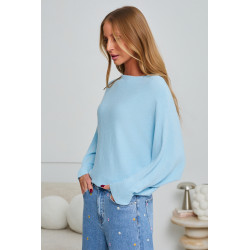 OVERSIZOWY SWETER Z RĘKAWEM BATWING