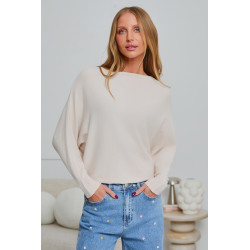 OVERSIZOWY SWETER Z RĘKAWEM BATWING