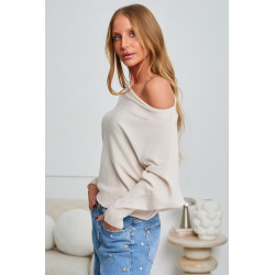 OVERSIZOWY SWETER Z RĘKAWEM BATWING