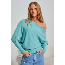 OVERSIZOWY SWETER Z RĘKAWEM BATWING