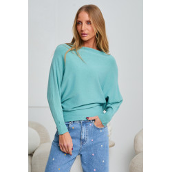 OVERSIZOWY SWETER Z RĘKAWEM BATWING