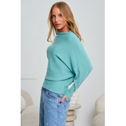 OVERSIZOWY SWETER Z RĘKAWEM BATWING