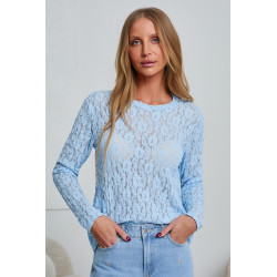 AŻUROWA BLUZKA Z KORONKI