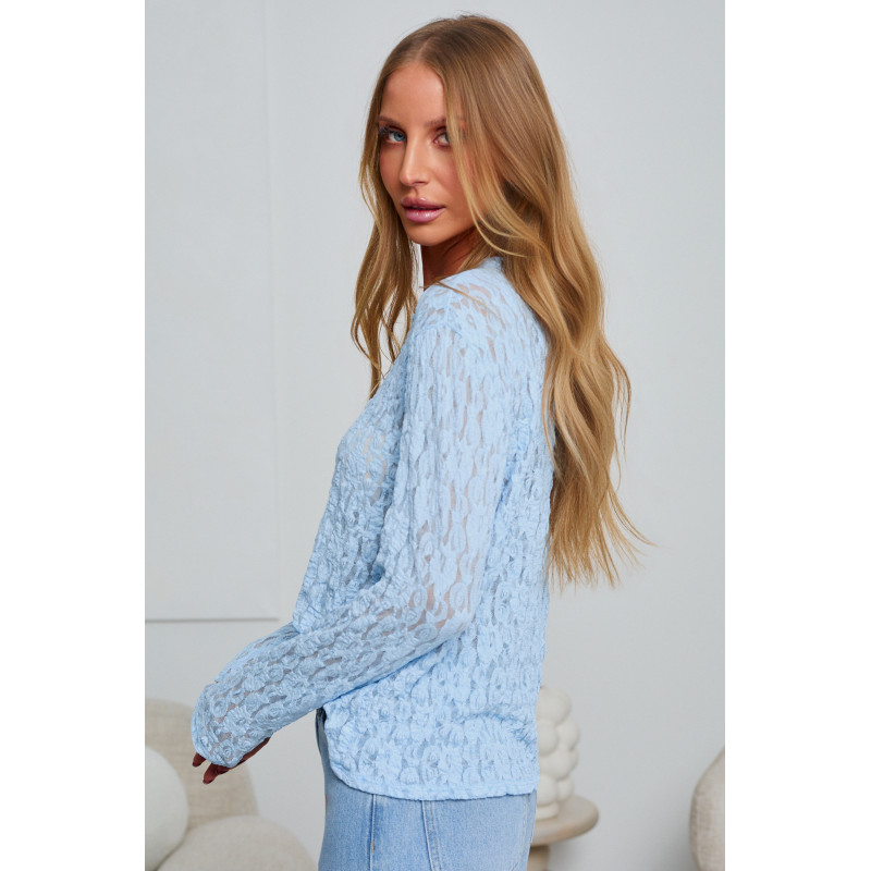 AŻUROWA BLUZKA Z KORONKI