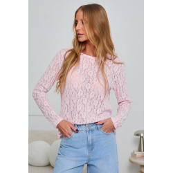 AŻUROWA BLUZKA Z KORONKI