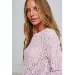 AŻUROWA BLUZKA Z KORONKI