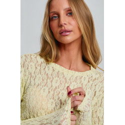 AŻUROWA BLUZKA Z KORONKI