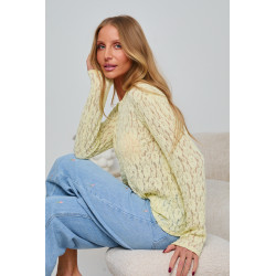 AŻUROWA BLUZKA Z KORONKI