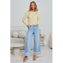 AŻUROWA BLUZKA Z KORONKI