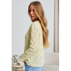 AŻUROWA BLUZKA Z KORONKI