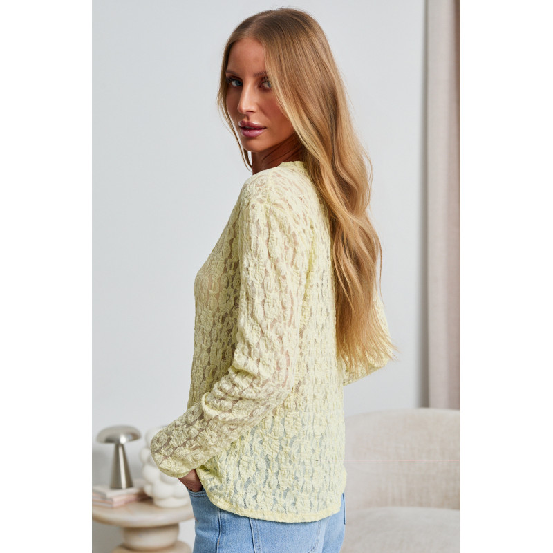 AŻUROWA BLUZKA Z KORONKI