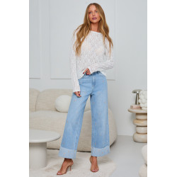 AŻUROWA BLUZKA Z KORONKI