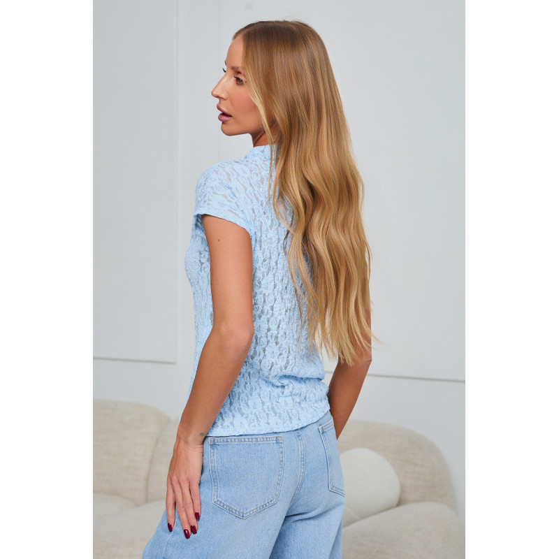 KORONKOWA BLUZKA ZE STÓJKĄ