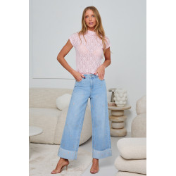 KORONKOWA BLUZKA ZE STÓJKĄ