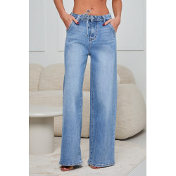 JEANSY WIDE LEG Z WIĄZANIEM W PASIE