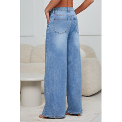 JEANSY WIDE LEG Z WIĄZANIEM W PASIE