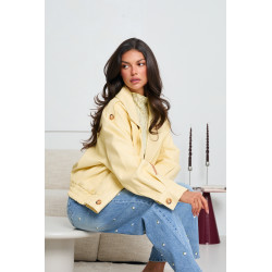 DWURZĘDOWA KURTKA OVERSIZE Z EKO SKÓRY