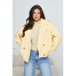 DWURZĘDOWA KURTKA OVERSIZE Z EKO SKÓRY