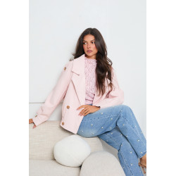 DWURZĘDOWA KURTKA OVERSIZE Z EKO SKÓRY