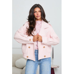 DWURZĘDOWA KURTKA OVERSIZE Z EKO SKÓRY