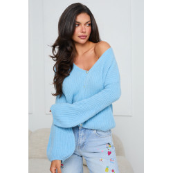 PRĄŻKOWANY KARDIGAN Z ROZSZERZANYMI MANKIETAMI