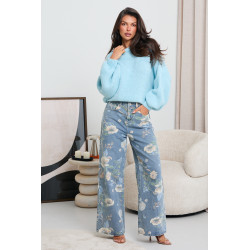 OVERSIZOWY SWETER Z BUFIASTYMI RĘKAWAMI