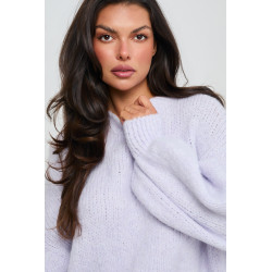 OVERSIZOWY SWETER Z BUFIASTYMI RĘKAWAMI