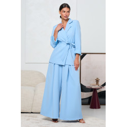 KOPERTOWA MARYNARKA Z WIĄZANIEM