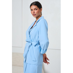 KOPERTOWA MARYNARKA Z WIĄZANIEM