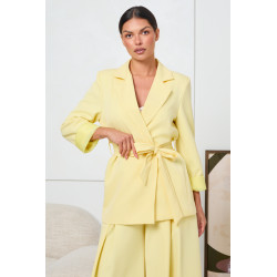 KOPERTOWA MARYNARKA Z WIĄZANIEM