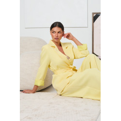 KOPERTOWA MARYNARKA Z WIĄZANIEM