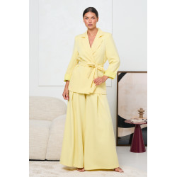 KOPERTOWA MARYNARKA Z WIĄZANIEM