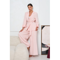 KOPERTOWA MARYNARKA Z WIĄZANIEM