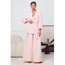 KOPERTOWA MARYNARKA Z WIĄZANIEM