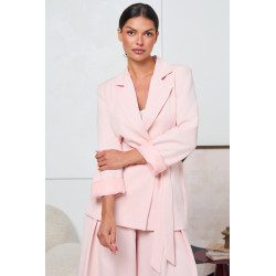 KOPERTOWA MARYNARKA Z WIĄZANIEM