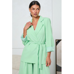 KOPERTOWA MARYNARKA Z WIĄZANIEM