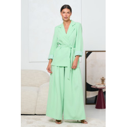 KOPERTOWA MARYNARKA Z WIĄZANIEM