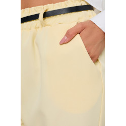 SPODNIE O KROJU CARROT Z PASKIEM