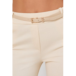 SPODNIE TYPU  STIRRUP Z WYSOKIM STANEM I PASKIEM