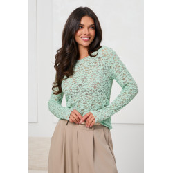 KORONKOWA BLUZKA Z AŻUROWEJ SIATECZKI