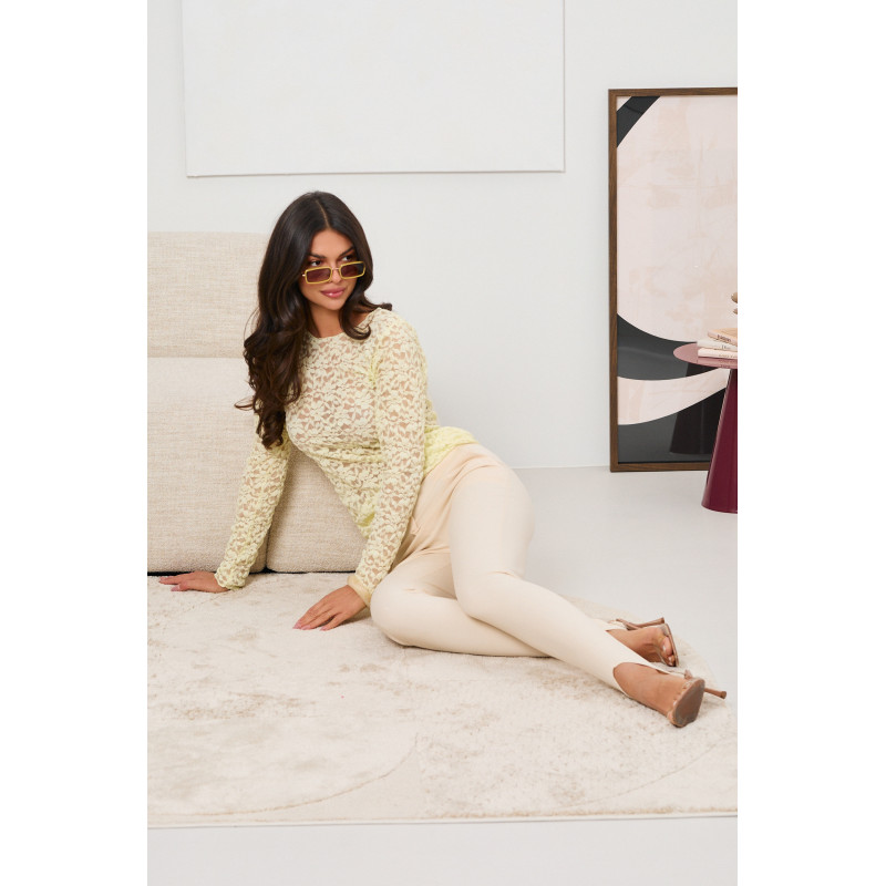 KORONKOWA BLUZKA Z AŻUROWEJ SIATECZKI