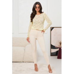 KORONKOWA BLUZKA Z AŻUROWEJ SIATECZKI