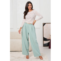 KORONKOWA BLUZKA Z AŻUROWEJ SIATECZKI