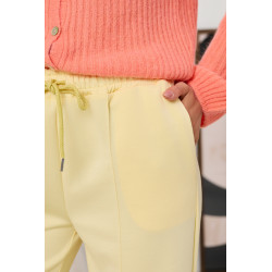 Spodnie z prostą nogawką i przeszyciami