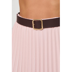 PLISOWANA SPÓDNICA MIDI Z PASKIEM